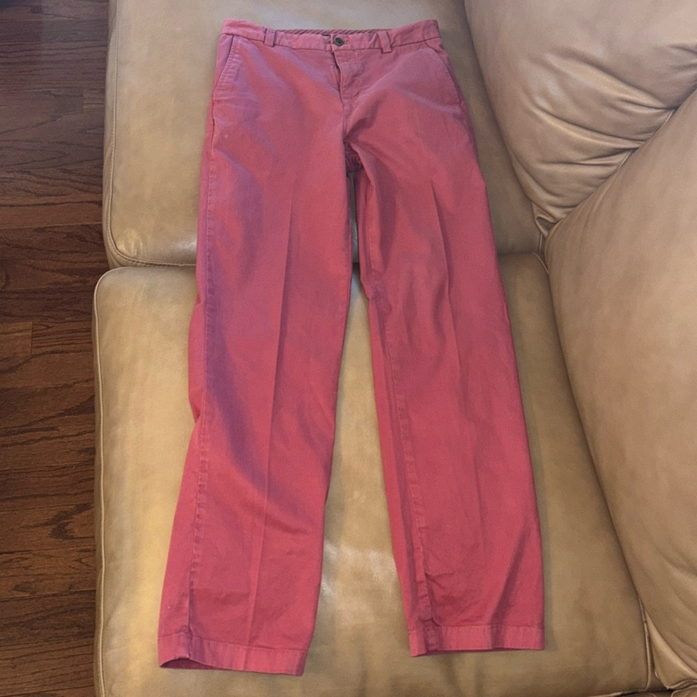Boys Brooks Brothers Size 14–Red/Rust Chinos—flat front